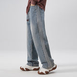 Unisex Jeans autumn and winter washing water old loose jeans