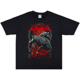 Rock Star T Shirt Dead Core Rock Metal Chelsea Grin Band Washed Distressed T-shirt for Men and Women