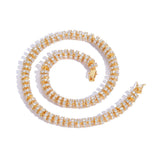 Zircon necklace circle tennis chain
