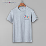 Tommy T Shirts Tommy Men's Short-Sleeved Cotton round Neck T-shirt