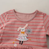 Girl Dress Summer Girls' Dress Mesh Princess Dress Short Sleeve Cute Baby Gauze Dress