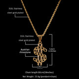 Jewelry Creative Cross Pendant Necklace Animal Cannabis rapper Dog Tags