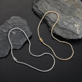 Zircon necklace three prongs zircon single row tennis chain