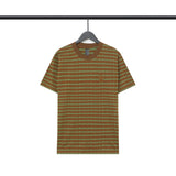 CHH Chrome Heart T Shirts Poison Home Stripe Jacquard Embroidery Short Sleeve Couple T-Shirt