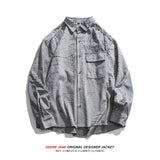 Men Long-Sleeved Shirt Spring Shirt Coat Men Loose