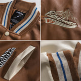 Men's Baseball Jacket Men's Vintage Retro Loose Spring Jacket Spring and Autumn