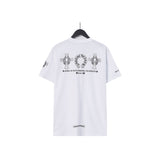 CHH Chrome Heart T Shirts Chrome Hearts Cross Sanskrit Print Short Sleeve Crew Neck T-Shirt