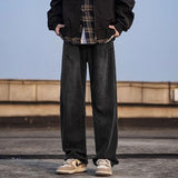 Unisex Jeans Loose Wide Leg Pants Casual Straight