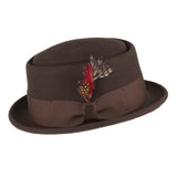 Walter White Hats Woolen Bowler Hat Autumn and Winter Leisure Retro Felt Cap Flat Top Fedora Hat