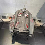 Unisex Baseball Jersey PU Leather Off-W