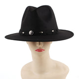 Walter White Fedora Men's and Women's Neutral Wool-like Felt Cap Black Top Hat British Jazz Hat Woolen