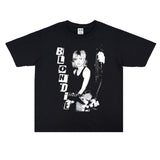 Rock Star T Shirt Rock Blonde Beauty Blondie Men and Women Loose