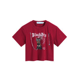 After Prom Shirt Short Summer T-shirt Fashion Brand Retro Hot Girl T-shirt Slim Fit