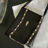 Chh Chrome Heart Leather Chain Shoulder
