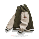 Men Baseball Jacket Spring Baseball Uniform Men's Loose Retro Vintgae Casual Jacket