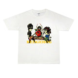 Rock Star T Shirt Hedgehog Band T-shirt Short Sleeve round Neck Men and Women Retro Distressed