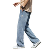 Unisex Jeans Starry Sky Jeans Spring Loose Straight Retro Trousers
