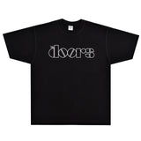 Rock Star T Shirt the Doors Logo T-shirt Rock Band American Style Loose Printed Short Sleeve