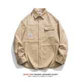 Men's Long-Sleeve Shirt Men's Spring Loose Jacket