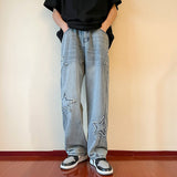 Unisex Jeans Summer American Straight Loose