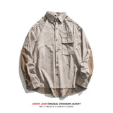 Men Long-Sleeved Shirt Spring Shirt Coat Men Loose