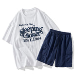 Nasa Tracksuit Men's Casual Sports Suit Summer Short-Sleeved T-shirt