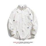 Men Long-Sleeve Shirt Spring Long Sleeve Tooling Men Loose Trendy Spring and Autumn Leisure Shirt Coat