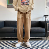 Unisex Jeans Vintage Foam Printed Jeans Loose Large Size Straight Wide Leg Pants Trousers