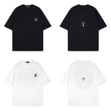 CHH Chrome Heart T Shirts Crowe T-Shirt Summer Short Sleeve Street Hip Hop