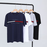 Tommy T Shirts Summer Pure Cotton Loose Casual Daily Bottoming Shirt