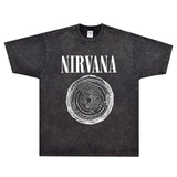 Rock Star T Shirt Nirvana Vestibule T-shirt American Street Loose Print Vintage Short Sleeve