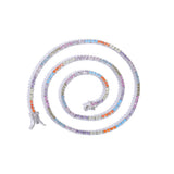 Zircon necklace colorful