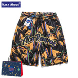 Nasa Shorts Summer Casual Sports Pants Loose
