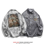 Men Long-Sleeved Shirt Spring Long Sleeve Shirt Male Loose Trendy Casual Overshirt