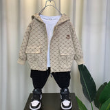 Boy Jacket Boys' Coat Spring and Autumn Western Style Top Clothes Handsome