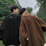 Unisex Baseball Jersey Spring/Autumn Vintage Loose Jacket