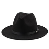 Walter White Fedora Autumn and Winter Men's and Women's Top Hat Wool-like Felt Hat British Gentleman Felt Hat