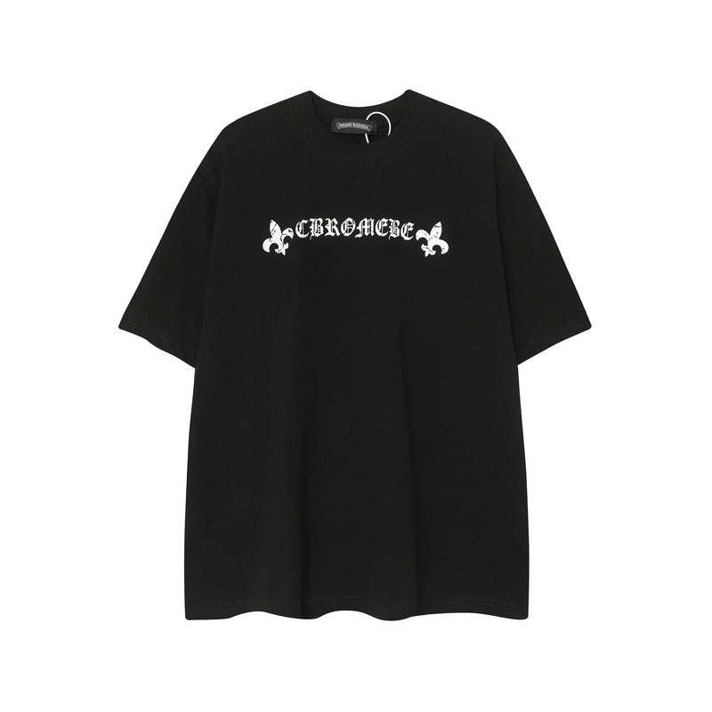 CHH Chrome Heart T Shirts Horseshoe Cross Old Retro Fashion Men's and Women's Short Sleeve T-Shirt