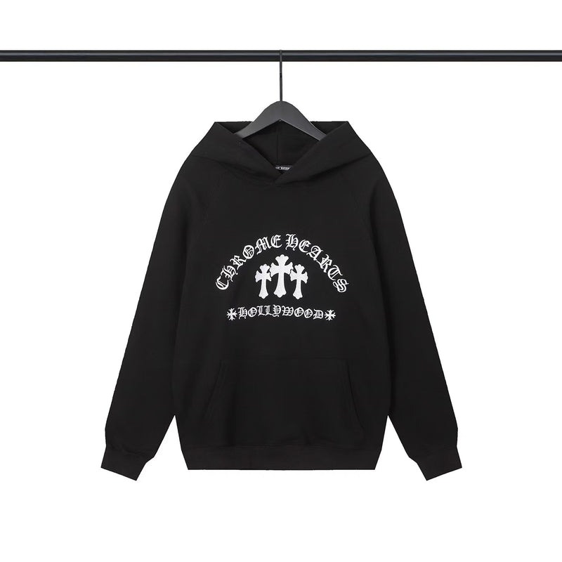 CHH Chrome Heart Hoodie Sanskrit embroidered hooded sweater couple