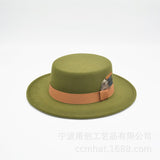 Walter White Hats British Autumn and Winter Woolen Cashmere Felt Cap Fashion All-Matching