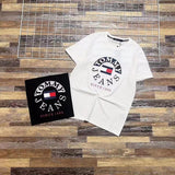 Tommy T Shirts Printed 3D Stitching Large Logo Couple Short Sleeve T-shirt