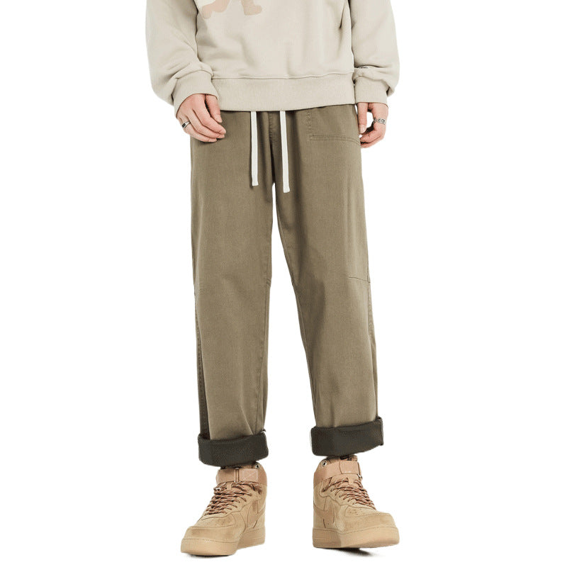 Nasa Sweatpants Men's Spring and Autumn Straight Pants Loose Autumn and Winter Leisure