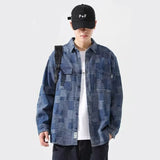 Unisex Baseball Jersey Shirt Men's Long Sleeve Spring and Autumn Loose Vintage Jacket