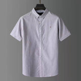 Tommy T Shirts Tommy Men's Shirt Short Sleeve Solid Color Casual Summer Shirt