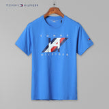 Tommy T Shirts Tommy Men's Short Sleeve Cotton Crew Neck Print T-shirt