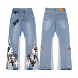 CHH Chrome Hearts Jeans Unisex Casual Loose Jeans