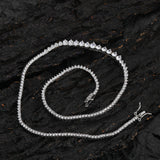 Zircon necklace gradient size zircon tennis necklace
