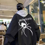 Unisex Baseball Jersey Spider Jacket Loose Hip Hop Loose Couple Baseball Jacket