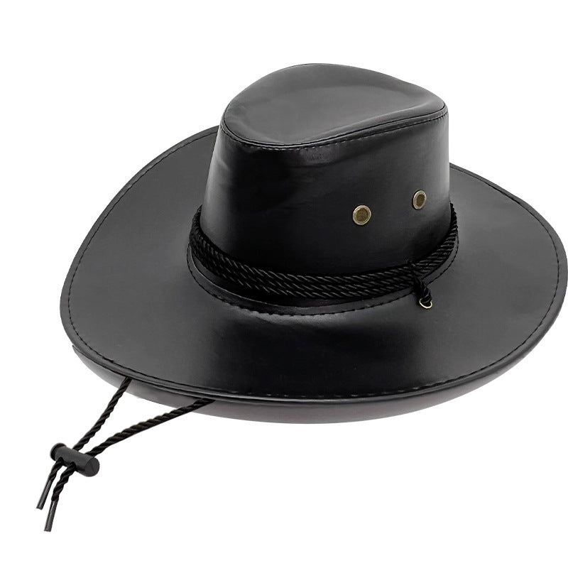 Walter White Fedora Western Cowboy Hat Men's Big Brim Jazz Outdoor Travel Sunshade