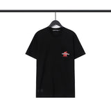 CHH Chrome Heart T Shirts CH Flower Sanskrit Casual Short Sleeve T-Shirt Loose